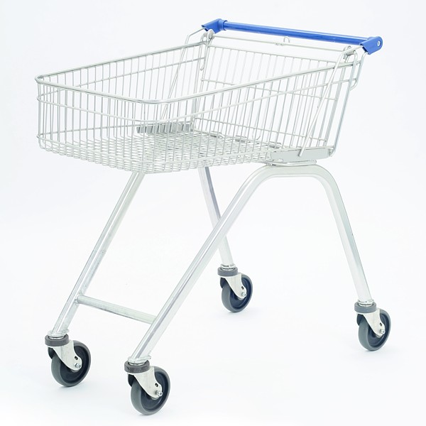 70 Litre Zinc Shopping Trolley