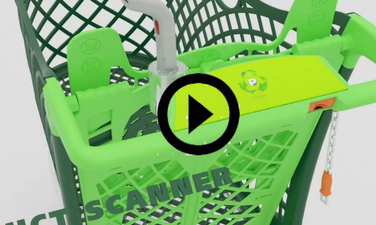 Hybrid Eco Plastic Shopping Trolley