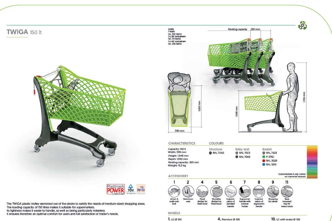 Twiga 150 Ltr Specification